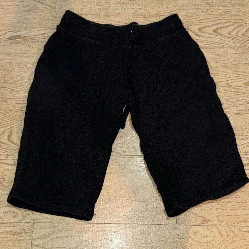 Vintage champion cotton‎ black sweater shorts size Xs